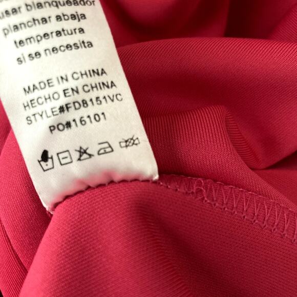 Fate NEW One Shoulder Asymmetrical Dress - Raspberry Pink - Medium - Picture 8 of 9